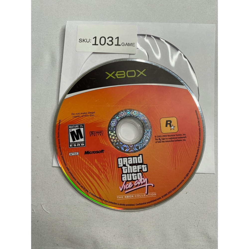 Grand Theft Auto Vice City Original Xbox